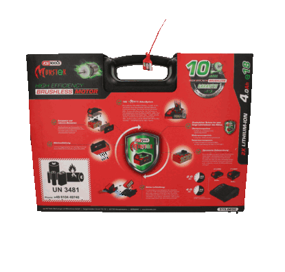 KS TOOLS 515.6200 Angle Grinder (rechargeable battery)