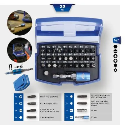 Kit, screwdriver bits BT053032