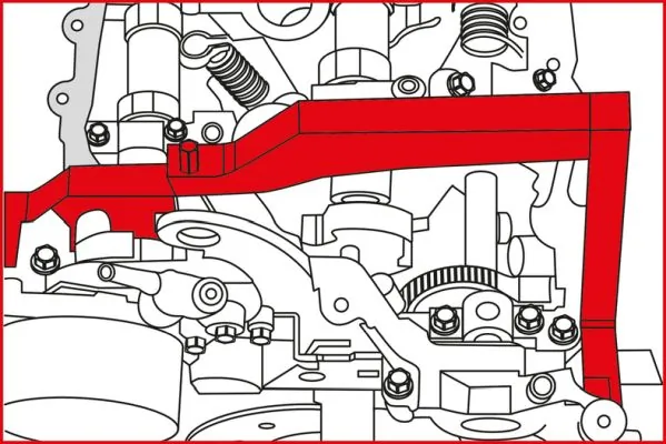 KS TOOLS 400.0850 Adjustment Tool Kit, valve timing