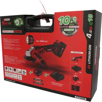 KS TOOLS 515.6200 Angle Grinder (rechargeable battery)