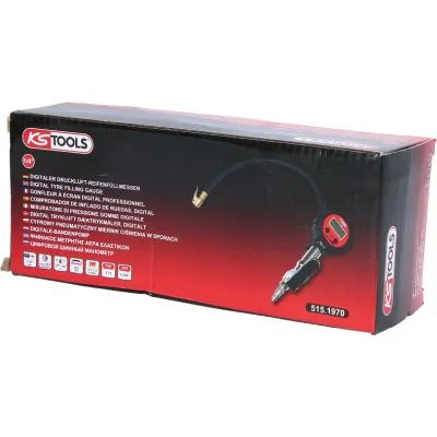 KS TOOLS 515.1970 Compressed-air Tyre Pressure Gauge/Inflator
