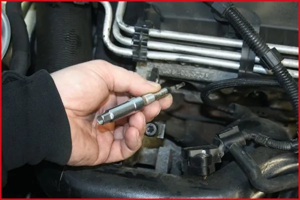 KS TOOLS 500.7350 Set of Socket Wrench Inserts, glow plug