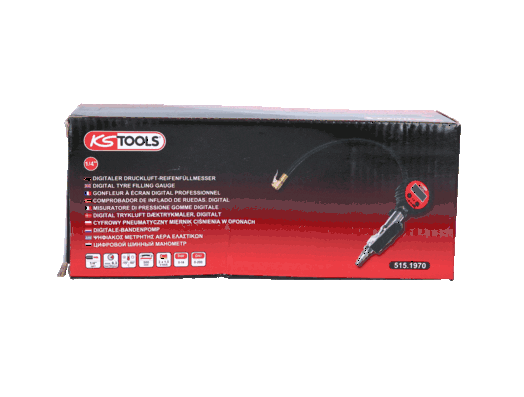 KS TOOLS 515.1970 Compressed-air Tyre Pressure Gauge/Inflator