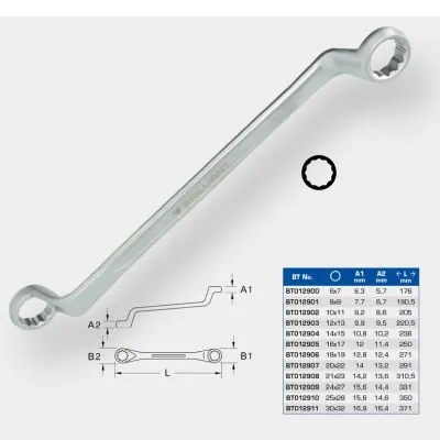 KS TOOLS BT012907 Double Ring Spanner