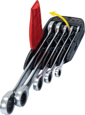 KS TOOLS 503.5905 Ratchet Ring Open-ended Spanner Set