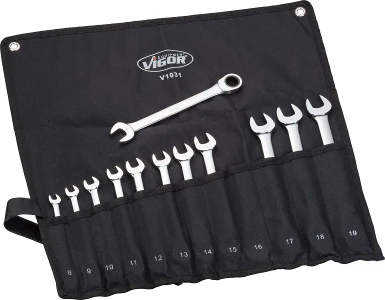 Ratchet Ring Open-ended Spanner Set V1031