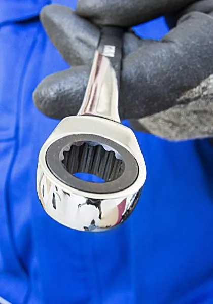 Ratchet Ring Open-ended Spanner V1022