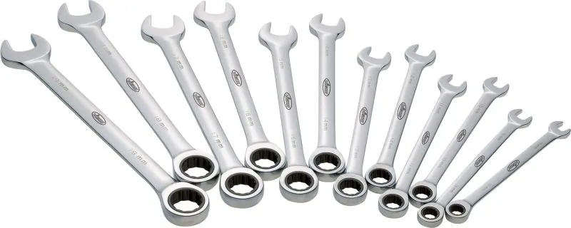 Ratchet Ring Open-ended Spanner Set V1031