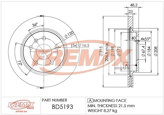 Brake Disc BD-5193