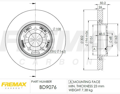 Brake Disc BD-9076