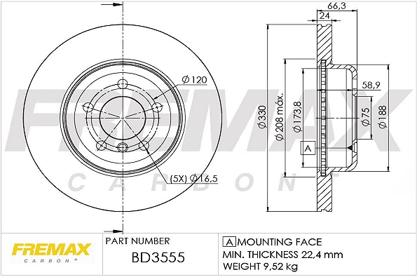 Brake Disc BD-3555