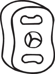 Rubber Strip, exhaust system 255-024