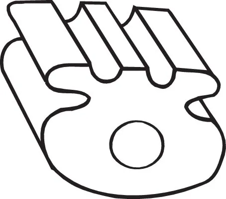 Rubber Strip, exhaust system 255-837