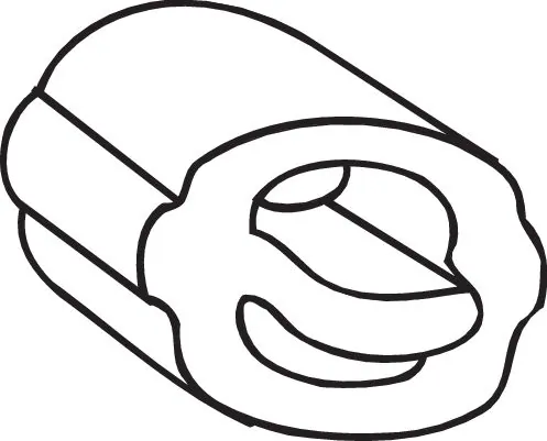 Rubber Strip, exhaust system 255-919