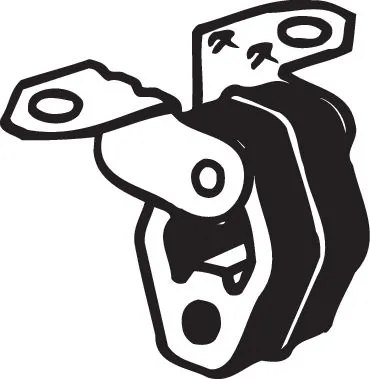 Rubber Strip, exhaust system 255-084