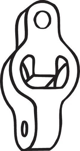 Rubber Strip, exhaust system 255-115