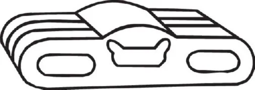 Rubber Strip, exhaust system 255-911