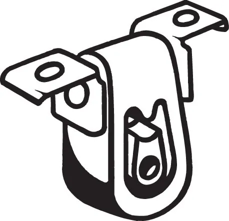 Rubber Strip, exhaust system 255-034