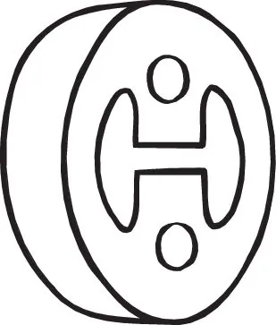 Rubber Strip, exhaust system 255-149