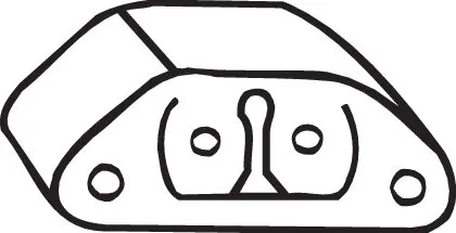 Rubber Strip, exhaust system 255-973