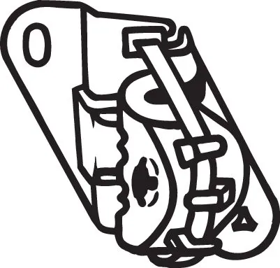 Rubber Strip, exhaust system 255-172