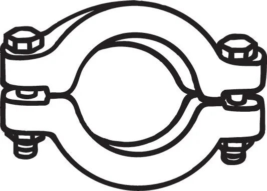 Clamping Piece, exhaust system 254-270