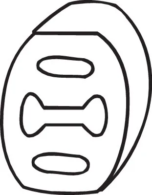 Rubber Strip, exhaust system 255-854