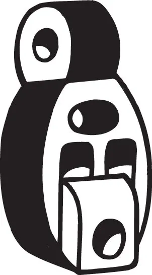 Rubber Strip, exhaust system 255-055