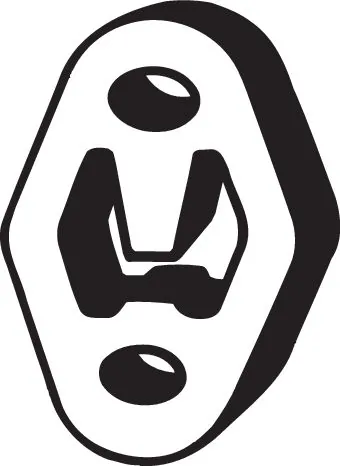 Rubber Strip, exhaust system 255-064