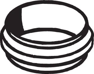 Gasket, exhaust pipe 256-091