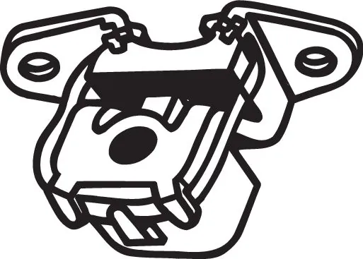 Rubber Strip, exhaust system 255-519