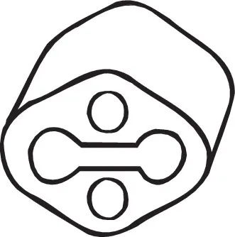 Rubber Strip, exhaust system 255-891