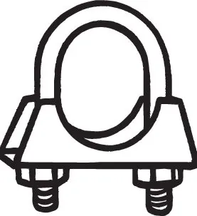 Clamping Piece, exhaust system 250-162