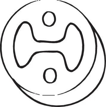 Rubber Strip, exhaust system 255-393