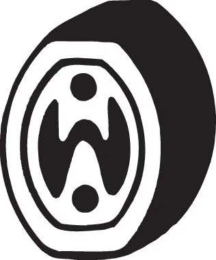 Rubber Strip, exhaust system 255-012