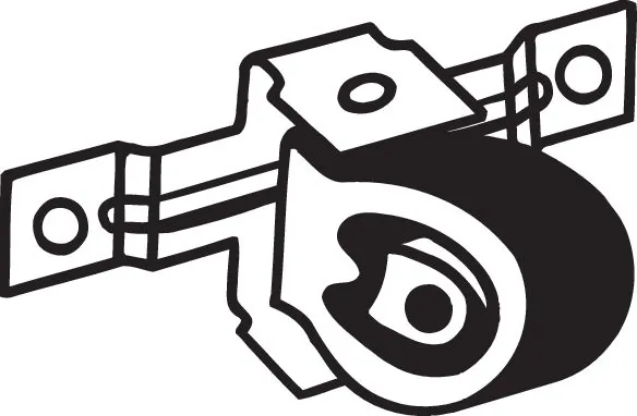 Rubber Strip, exhaust system 255-308