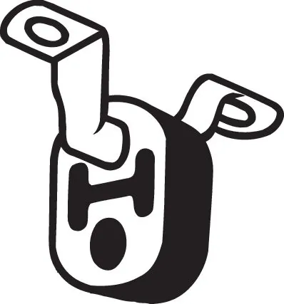 Rubber Strip, exhaust system 255-086