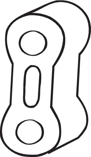 Rubber Strip, exhaust system 255-789