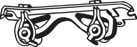 Rubber Strip, exhaust system 255-417