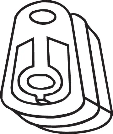 Rubber Strip, exhaust system 255-667