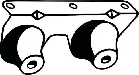 Rubber Strip, exhaust system 255-796