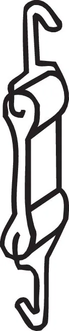 Rubber Strip, exhaust system 255-754