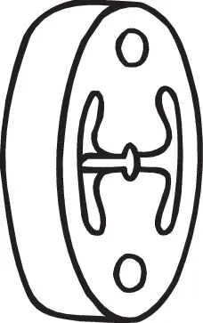 Rubber Strip, exhaust system 255-134