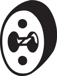 Rubber Strip, exhaust system 255-112