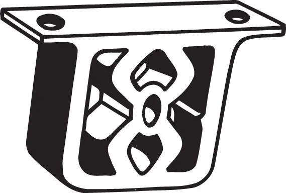 Rubber Strip, exhaust system 255-054