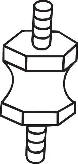 Rubber Strip, exhaust system 255-627