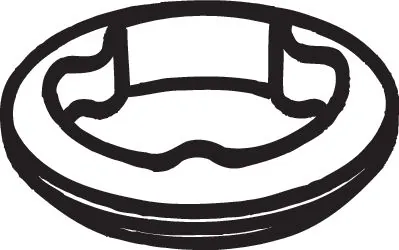 Gasket, exhaust pipe 256-946