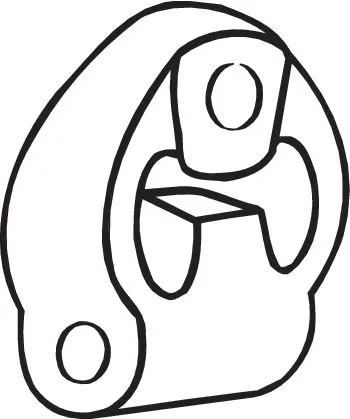 Rubber Strip, exhaust system 255-810