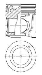 KOLBENSCHMIDT 41806600 Piston
