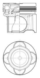 KOLBENSCHMIDT 41101600 Piston